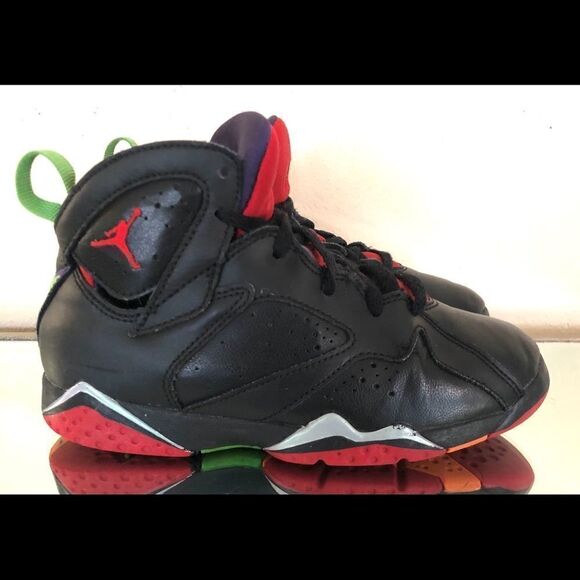 Nike Air Jordan 7 Retro 304773-028 Black SZ 1.5Y - Picture 4 of 10